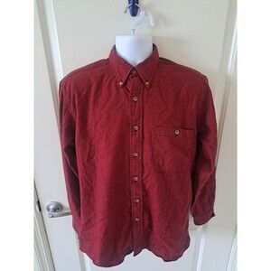 Vintage OshKosh B Gosh Shirt Mens Medium Red Check Button Up Single Needle